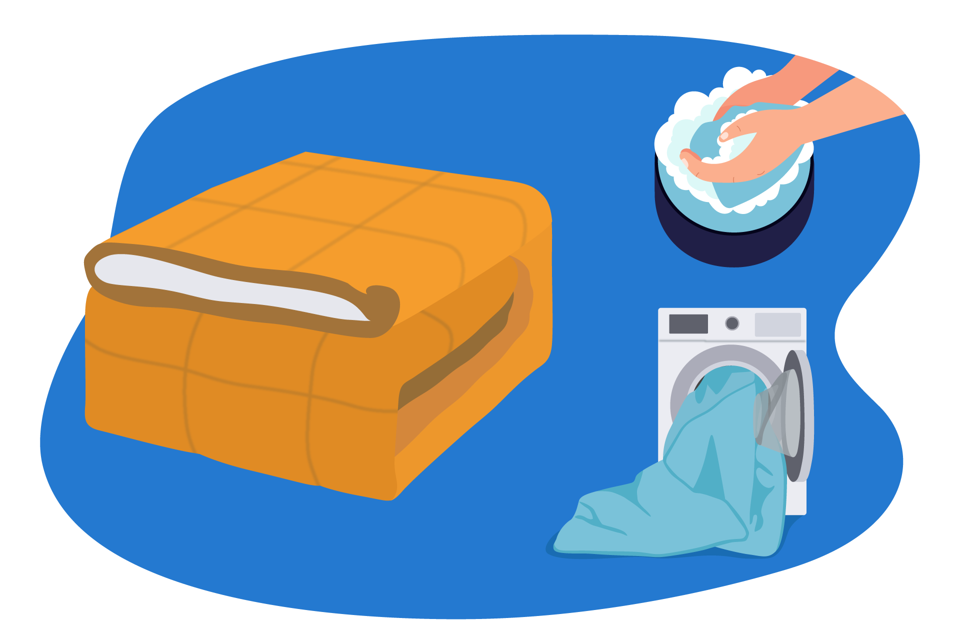 Laver une couverture en laine