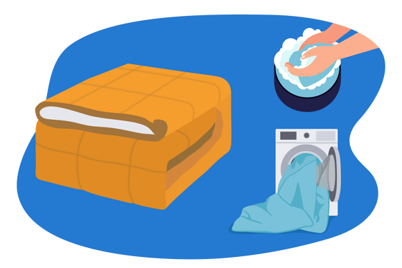 Laver une couverture en laine