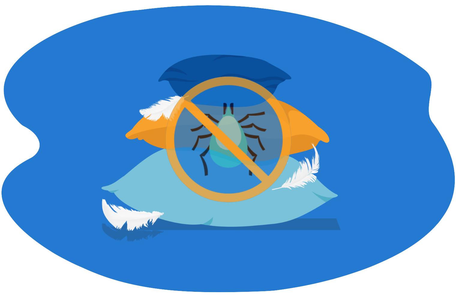 Oreiller anti acarien