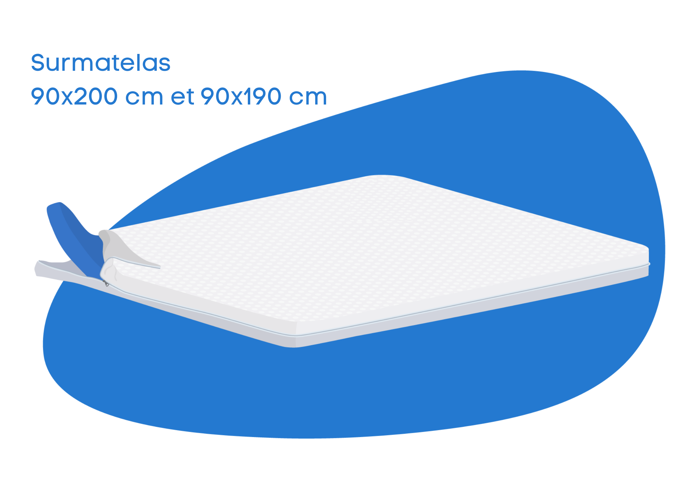 Surmatelas - 90x200 cm