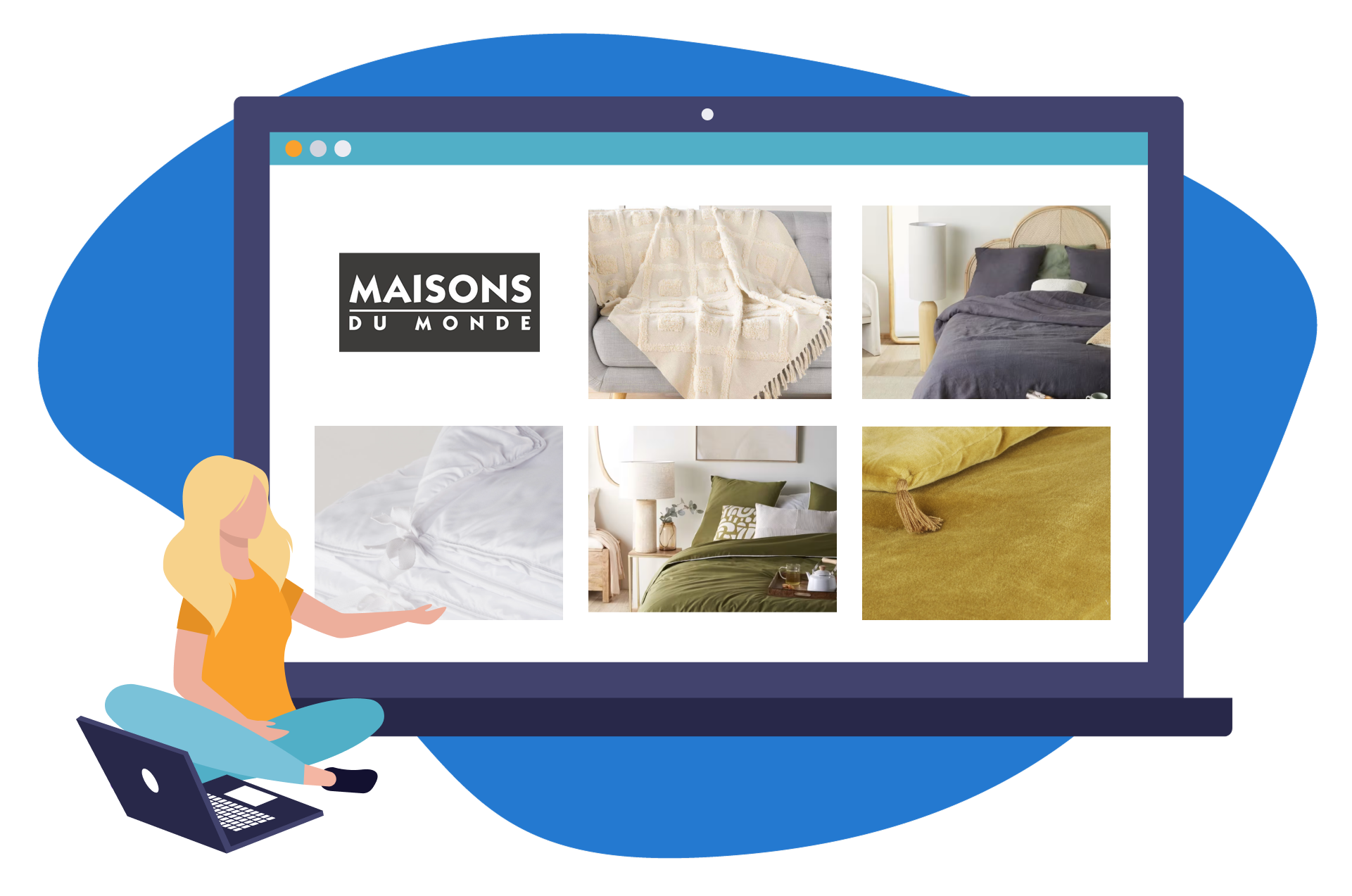 Maisons du Monde Linge de Lit