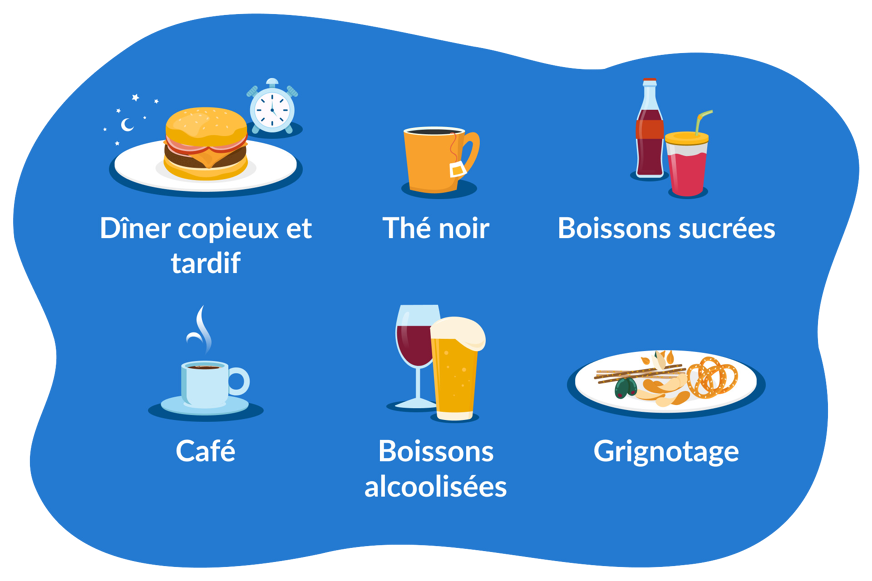 alimentation eviter bien dormir