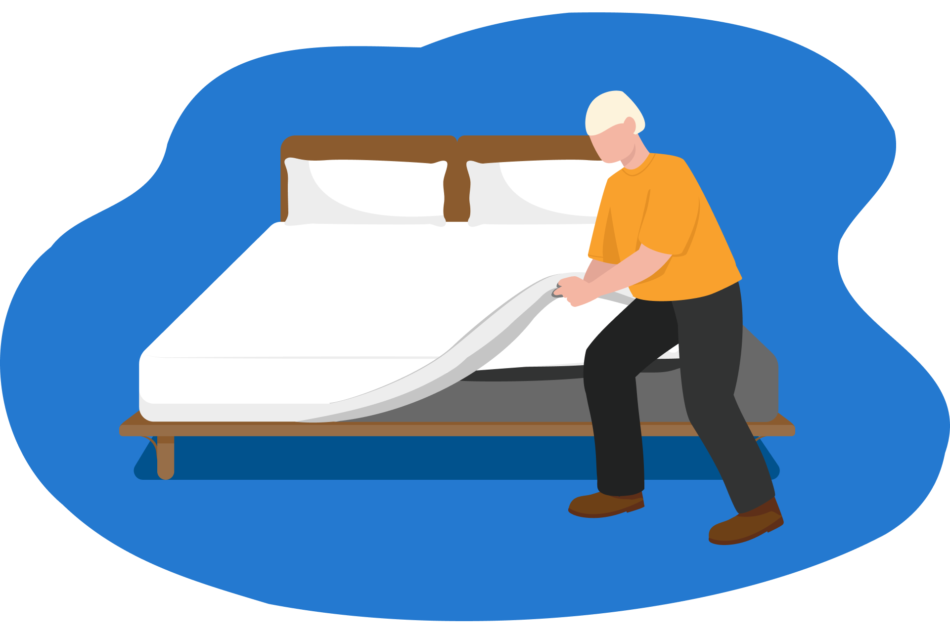 drap housse faire lit