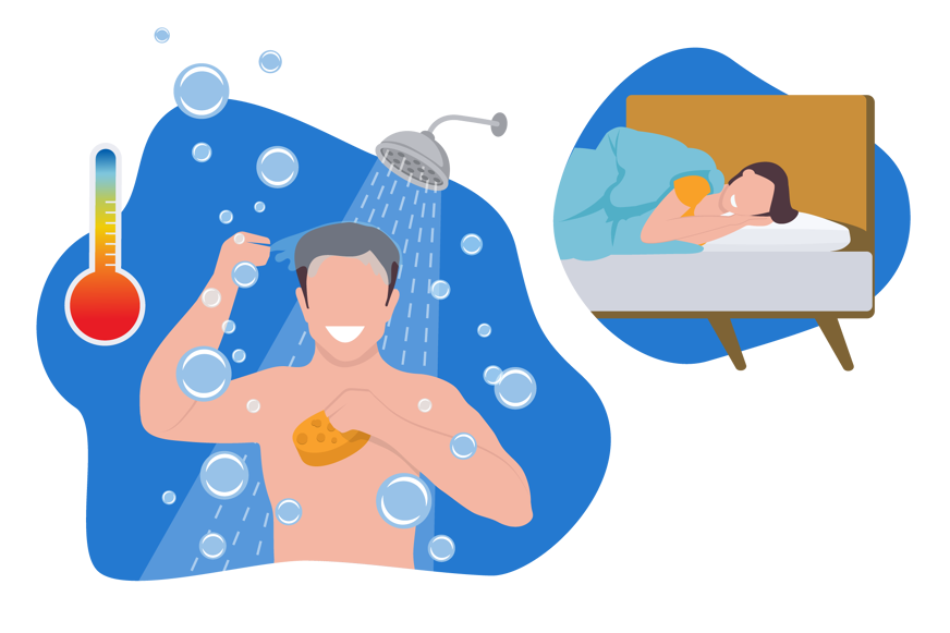 prendre douche chaude avant dormir
