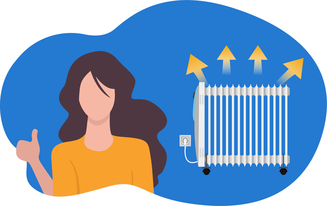 Radiateur à bain d'huile
