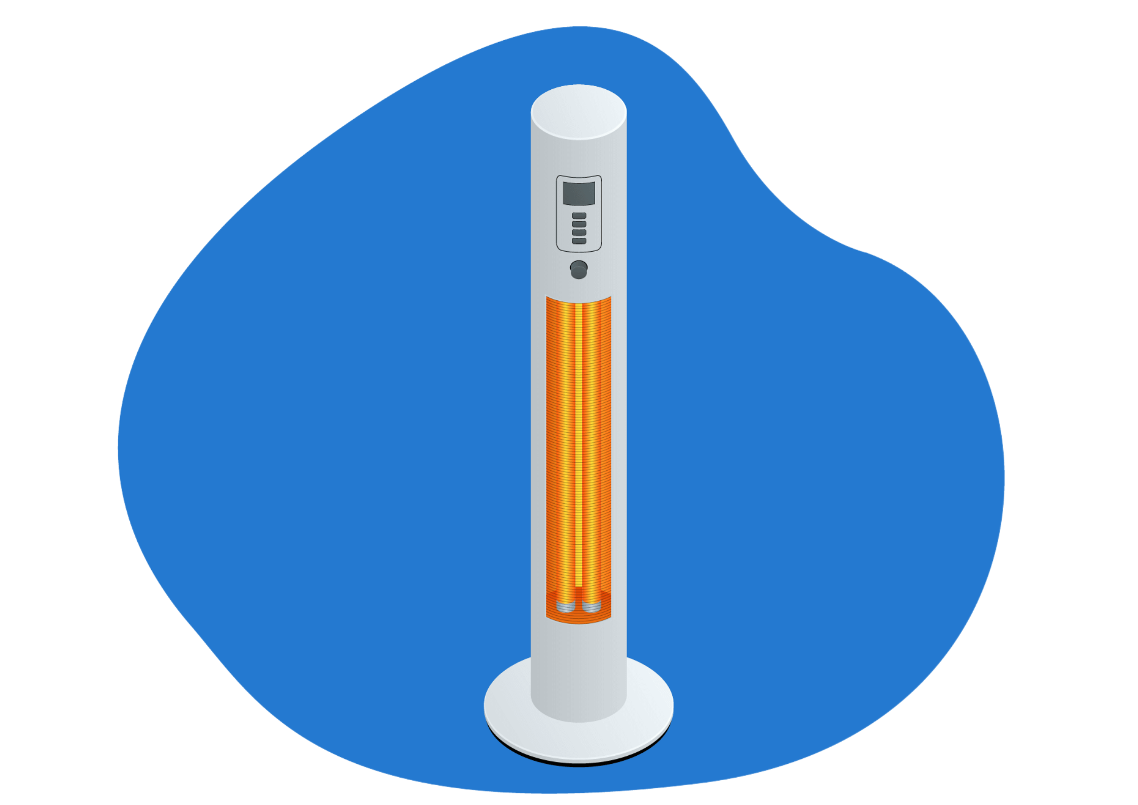 radiateur radiant avec pied