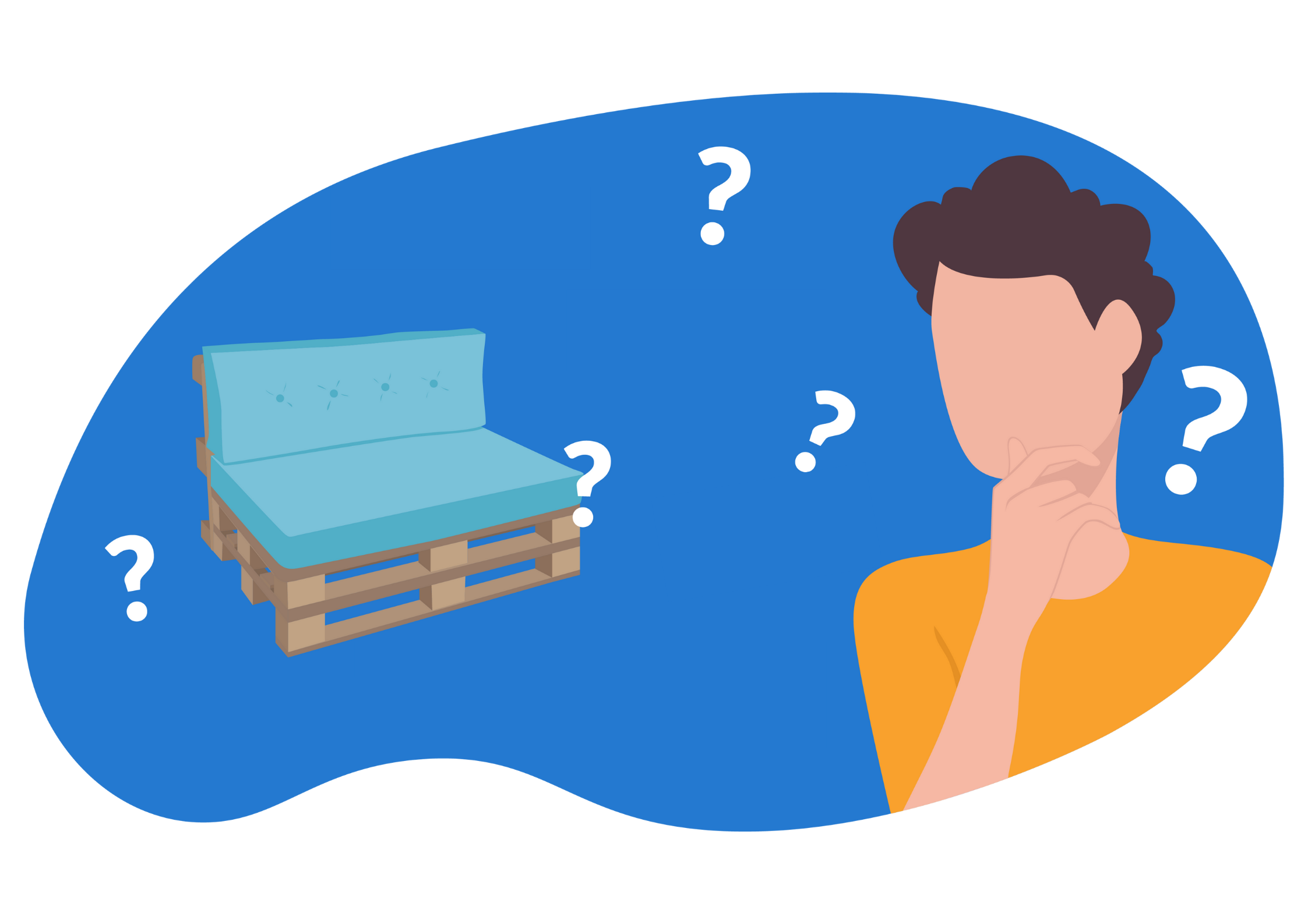 confort assise coussin palette