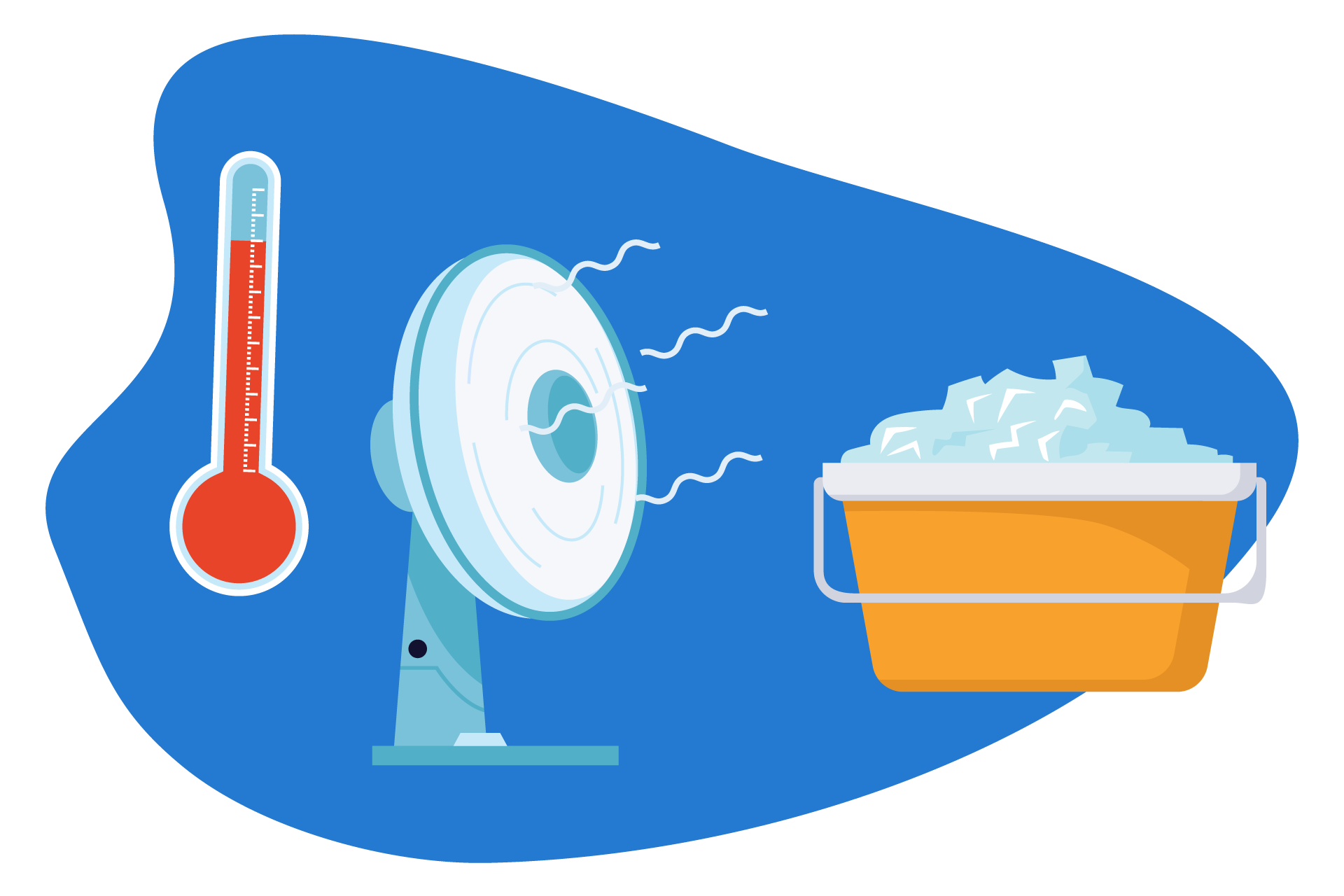 ventilateur rafraichir air piece