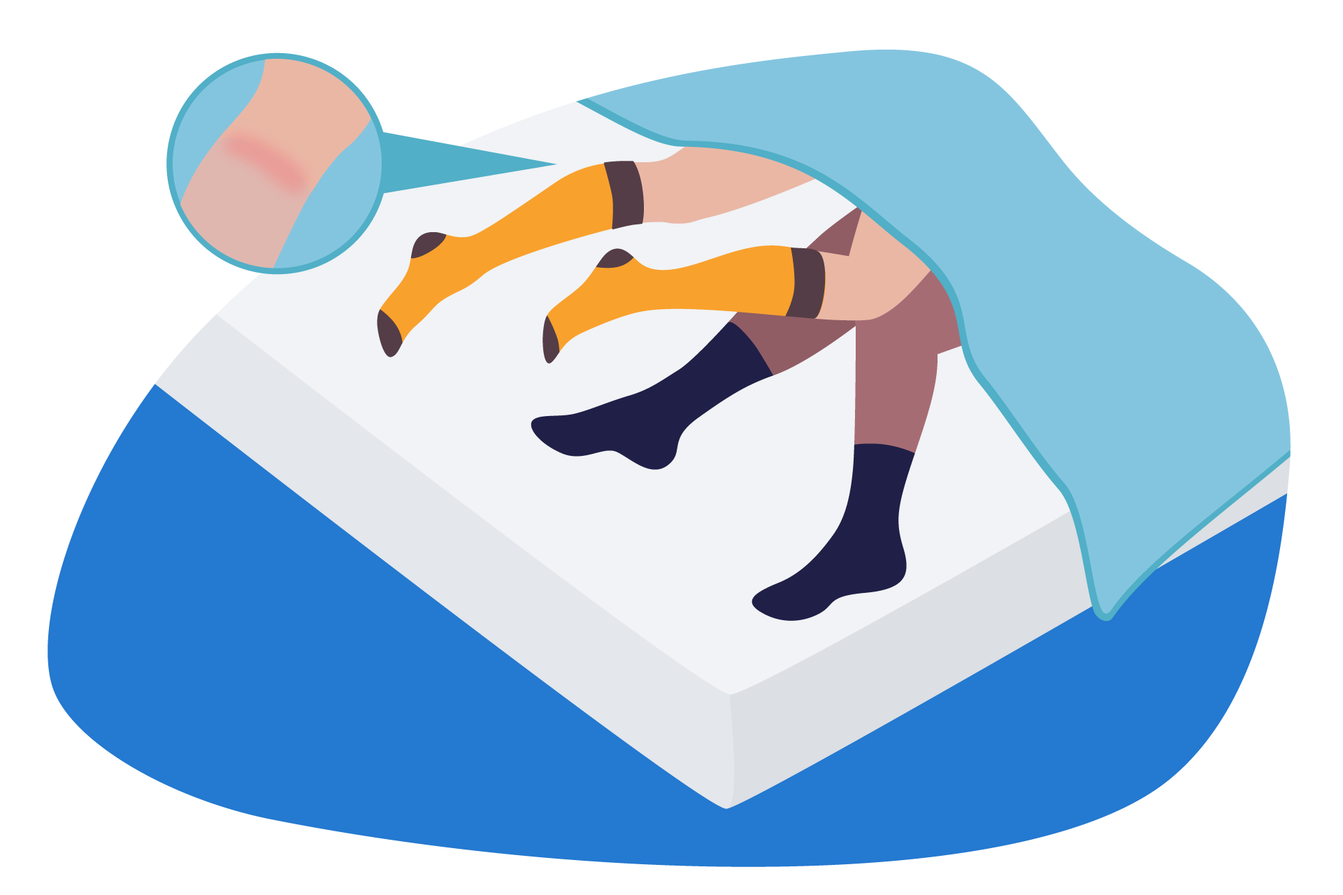 chaussettes coupent circulation sanguine