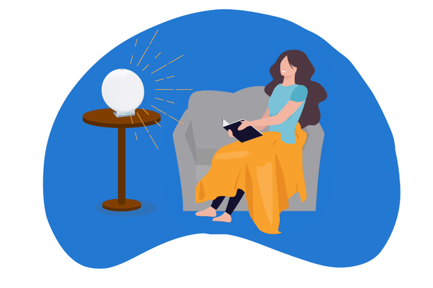 simulateur de coucher du soleil lumière