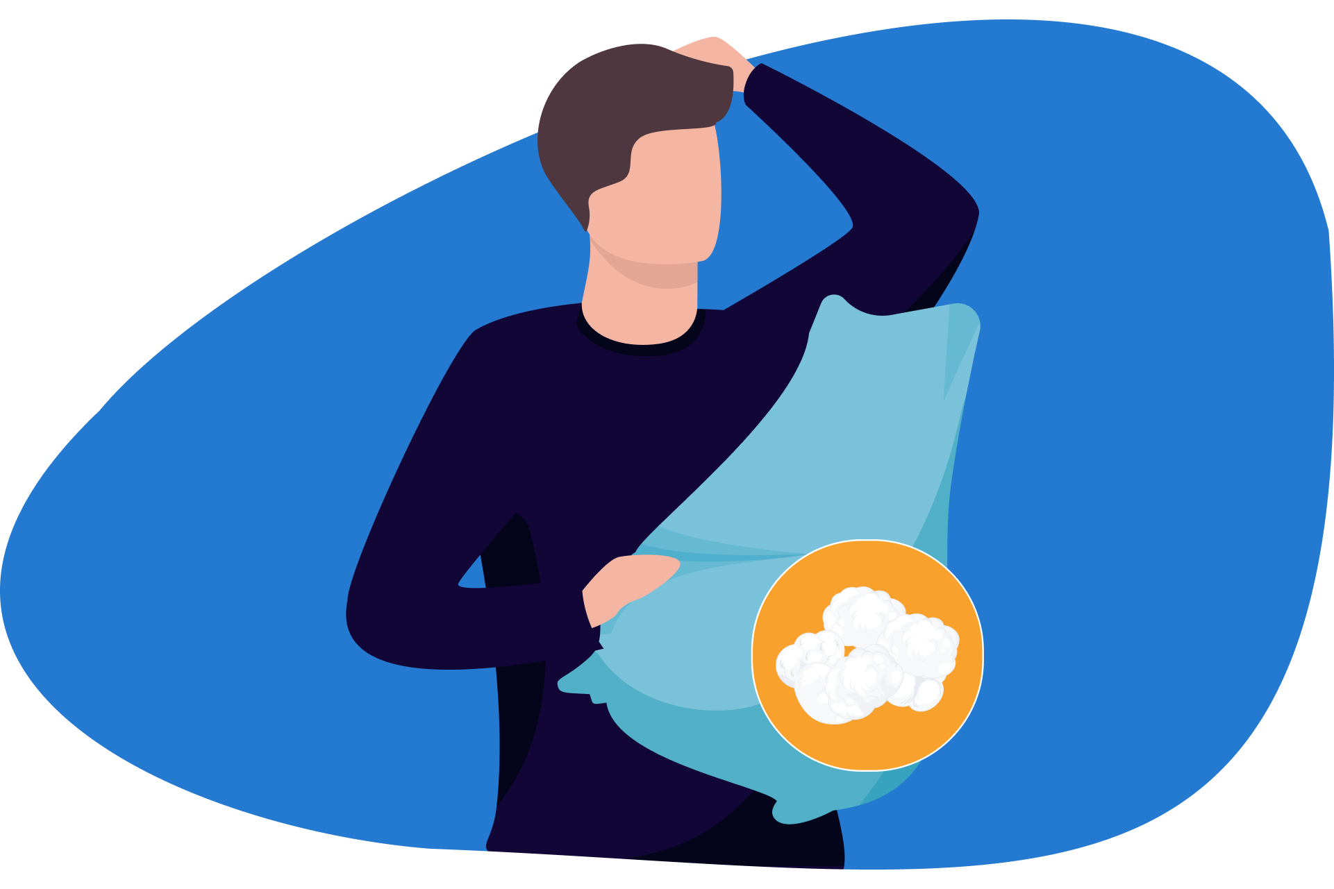 agglomeration plumes oreiller