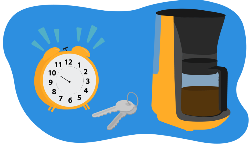 alarmes réveils et caféine pour sommeil perturbé