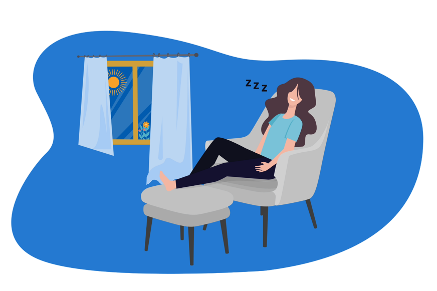 sieste au bureau masque de sommeil