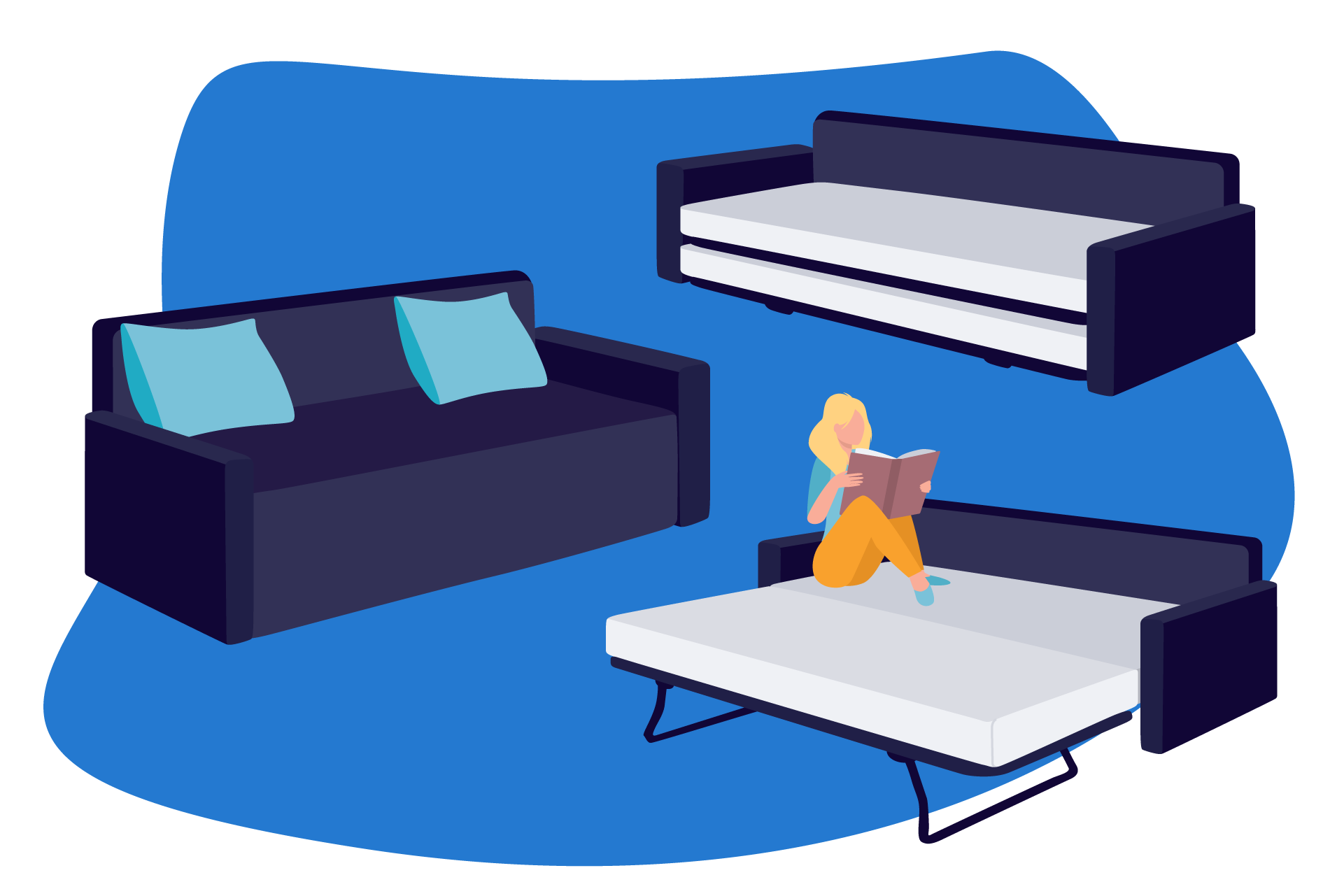 surmatelas canape confort