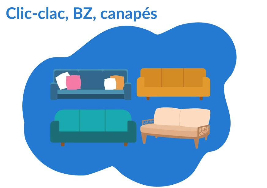 différents types de canapés convertibles