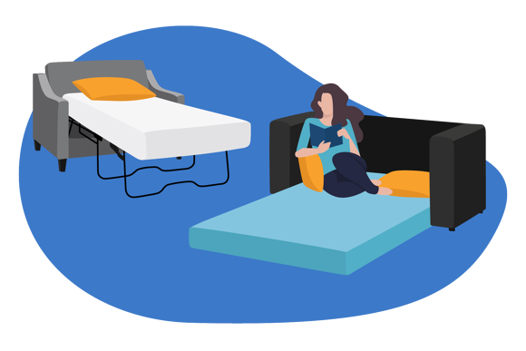 Petit canapé lit convertible