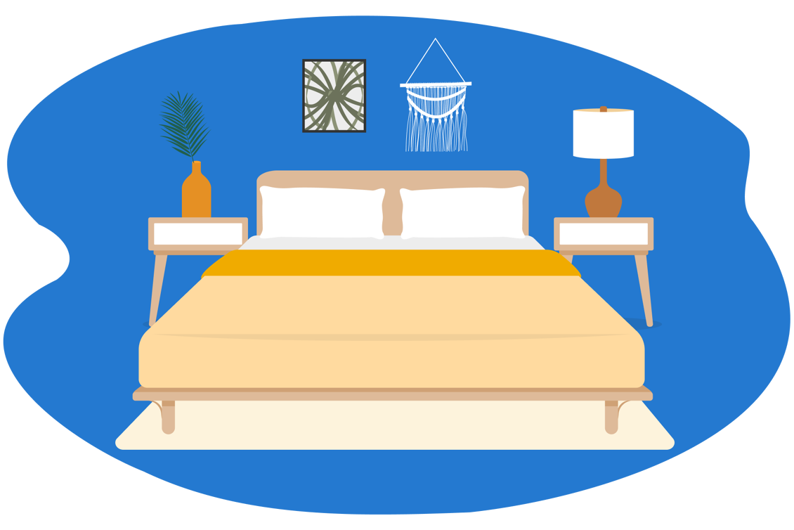 chambre d amis lit matelas deco