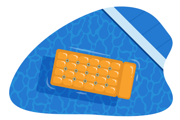 matelas piscine gonflable