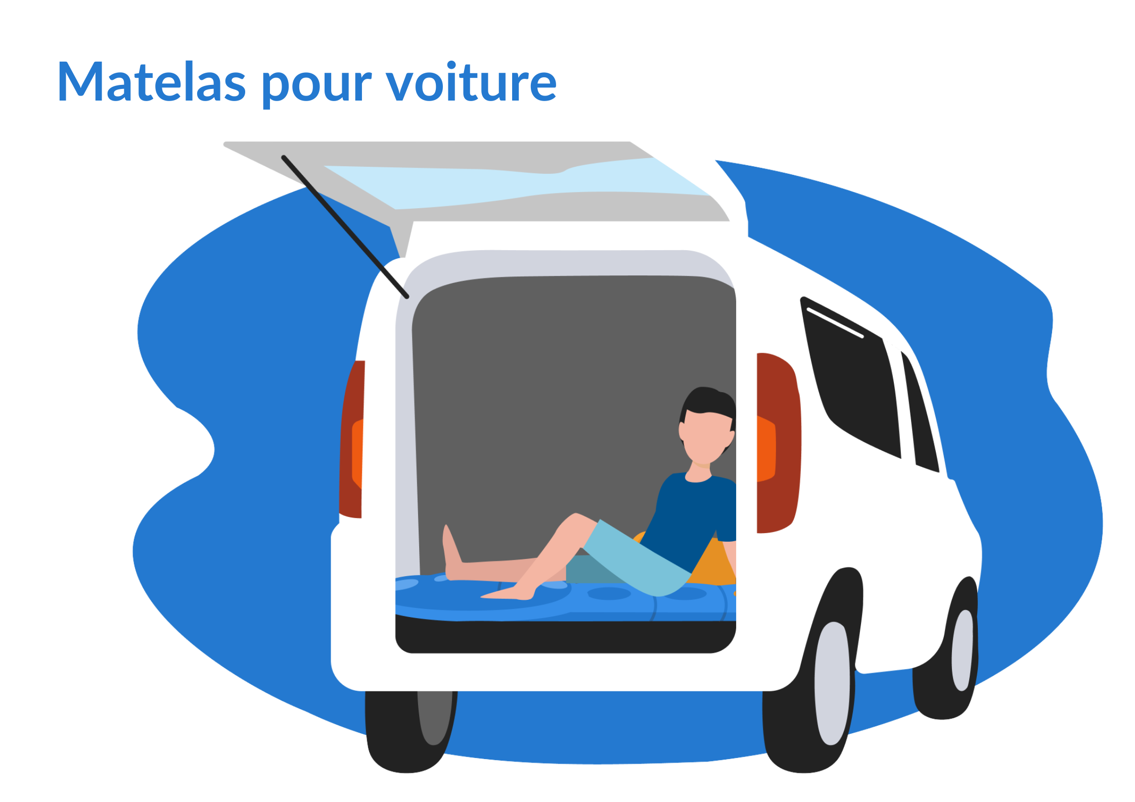 Matelas gonflable voiture