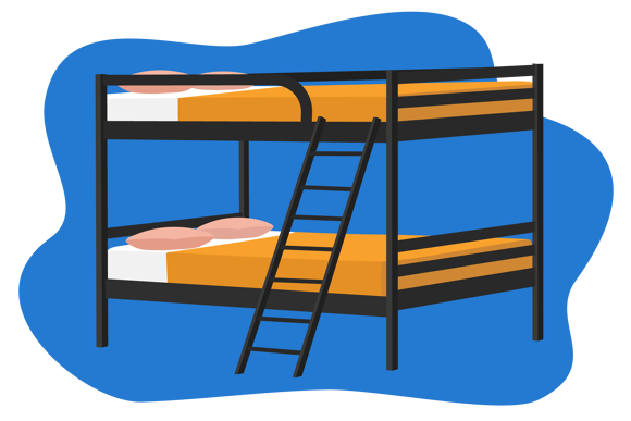 Lit superposé 4 places