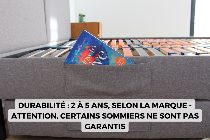sommier durabilité