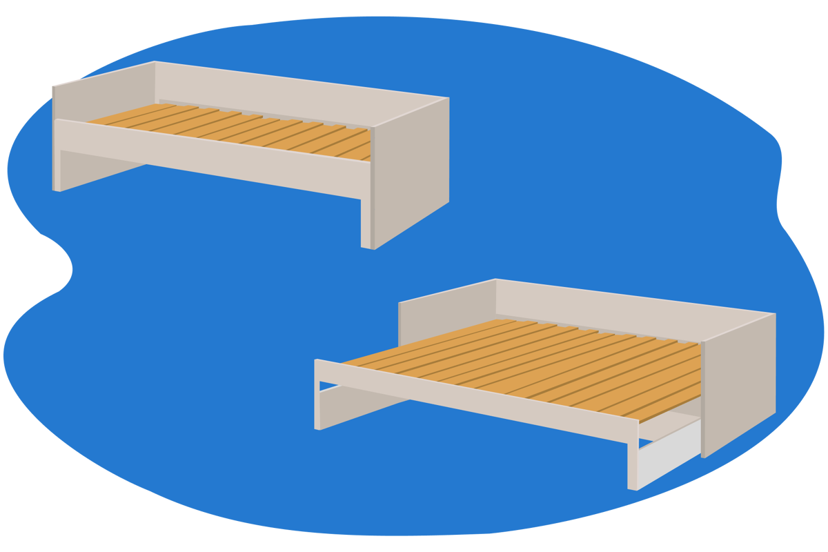 Lit banquette 2 places