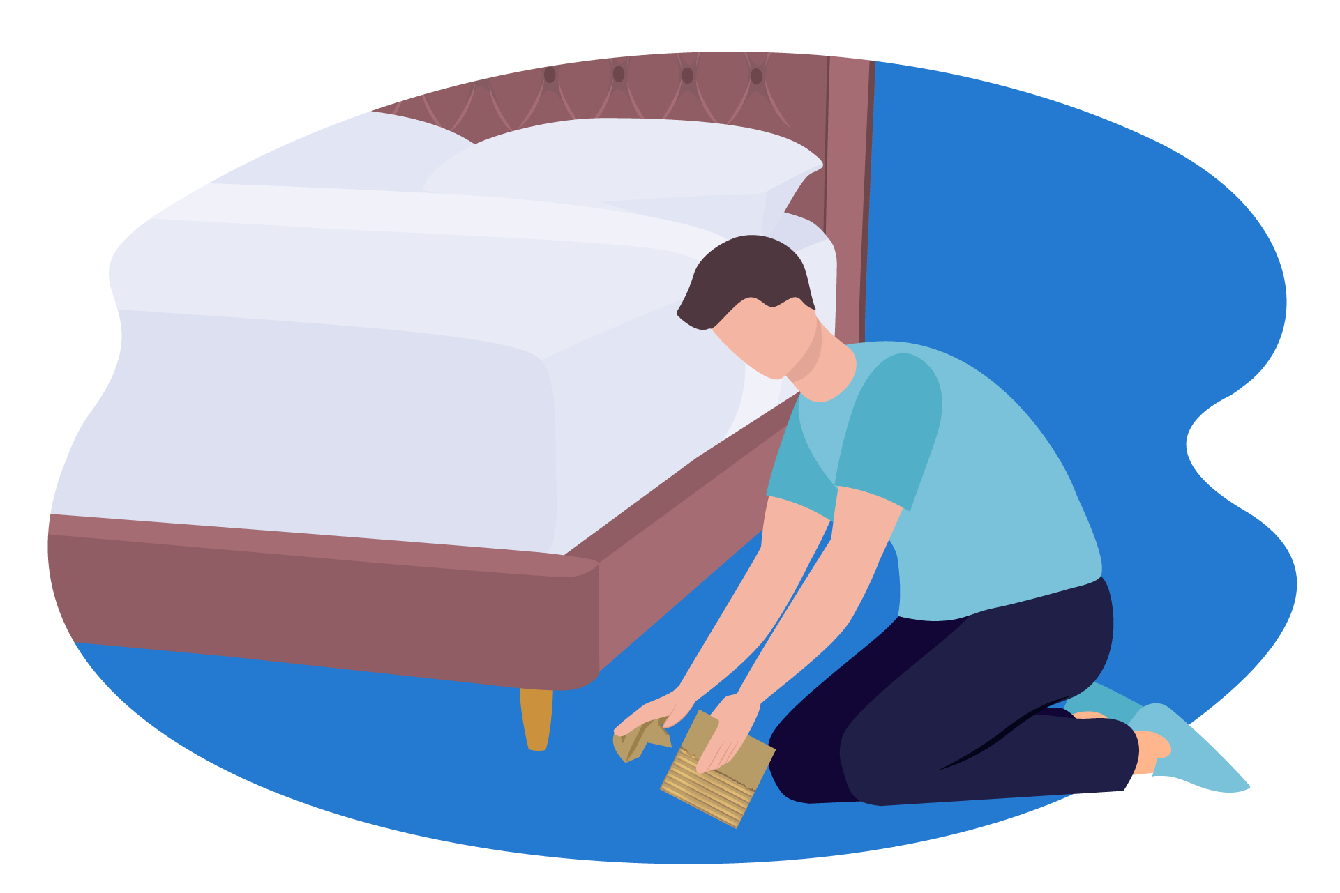 caler pied lit qui grince