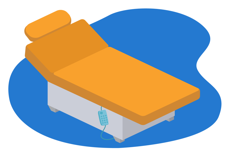 lit de massage electrique