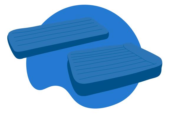 lit et matelas gonflable