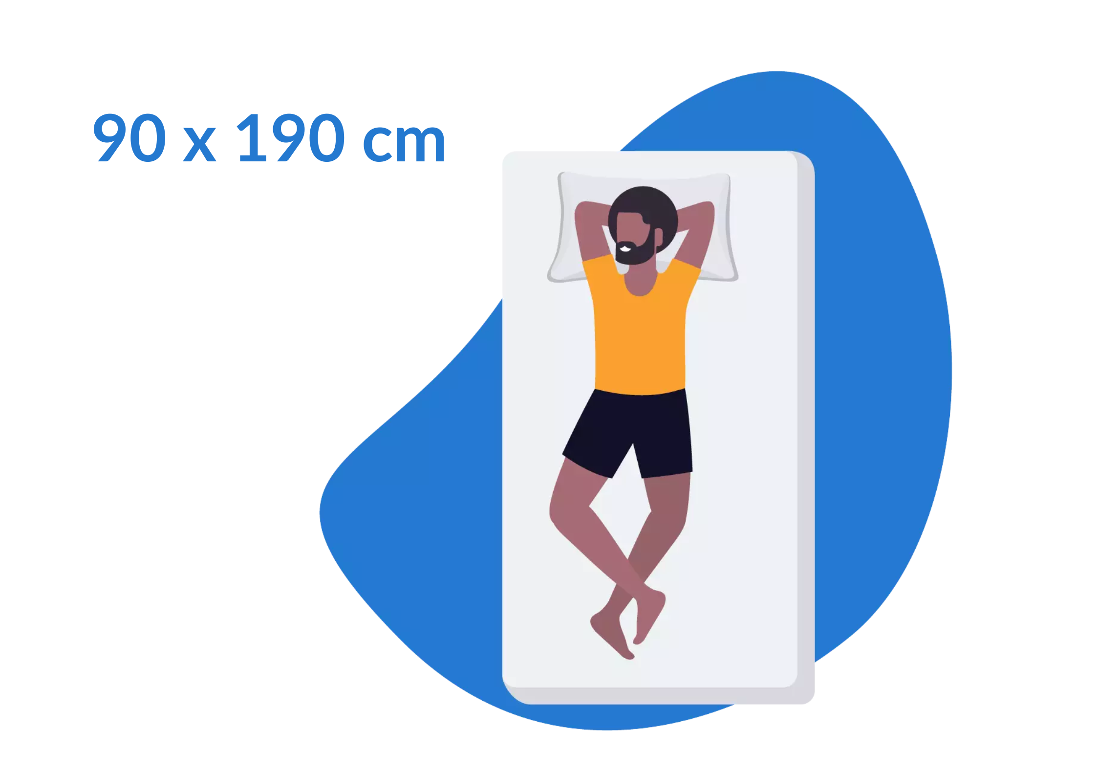 taille matelas 90x190 