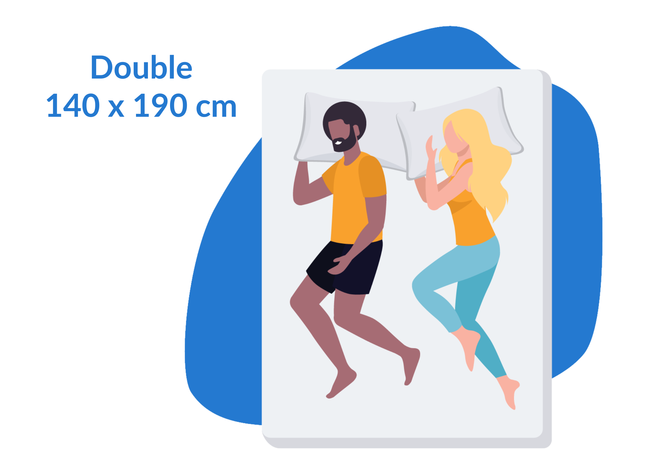 taille matelas 140x190 double