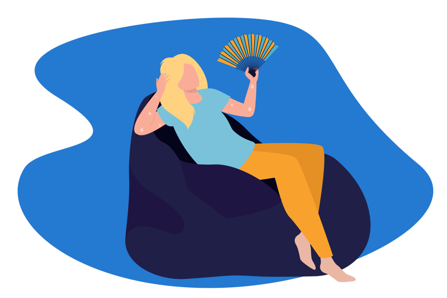 chaussette reduire bouffees chaleur