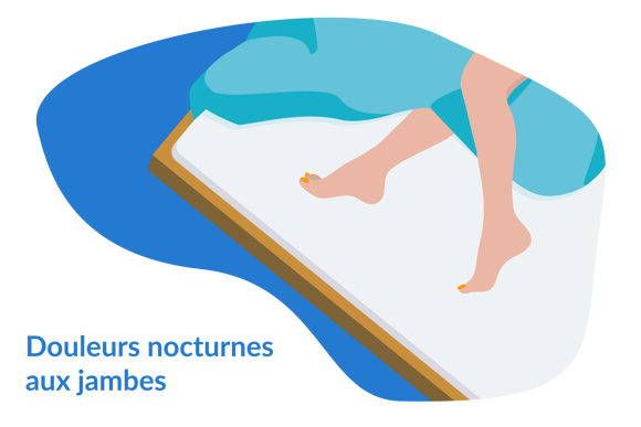 Douleurs dans les jambes la nuit
