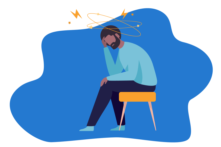homme fatigué