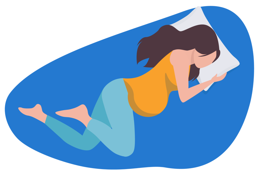 dormir sur cote femme enceinte