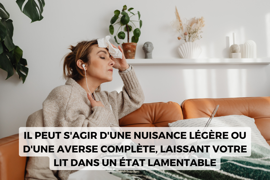Pourquoi je transpire la nuit lit