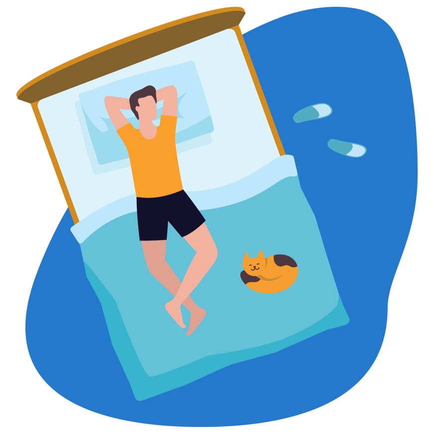 dormir avec son chat