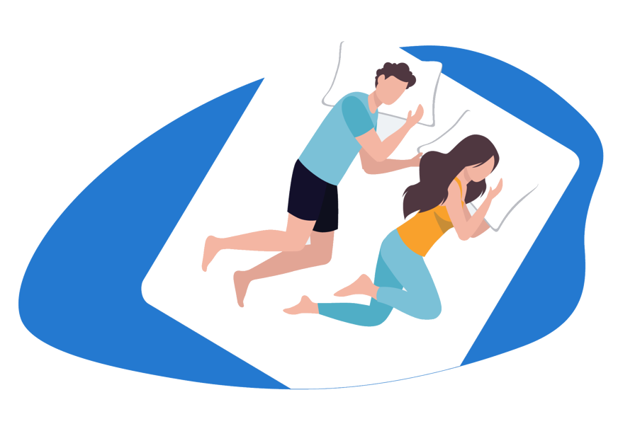 matelas couple dormir