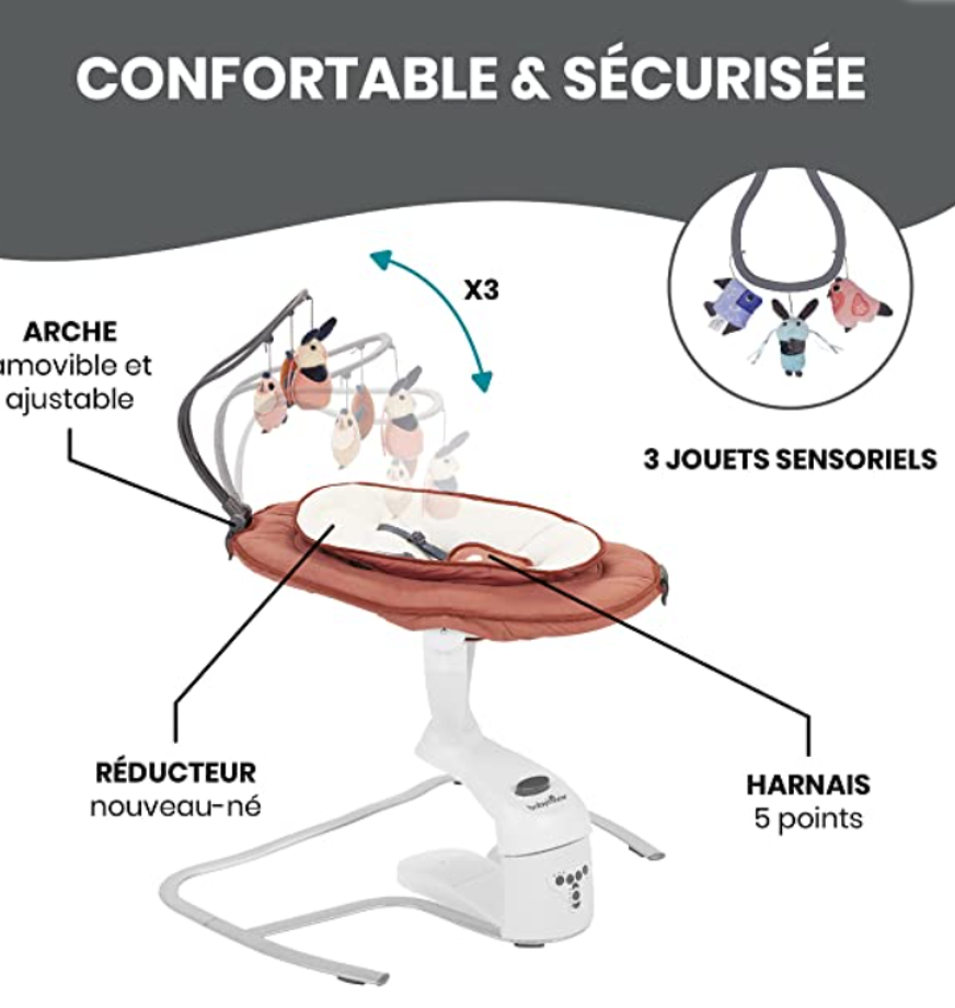 balancelle babymoov marron