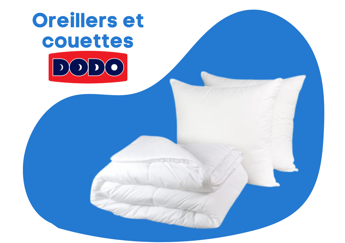 Dodo - oreiller 65x65 visco confort - medium - Conforama