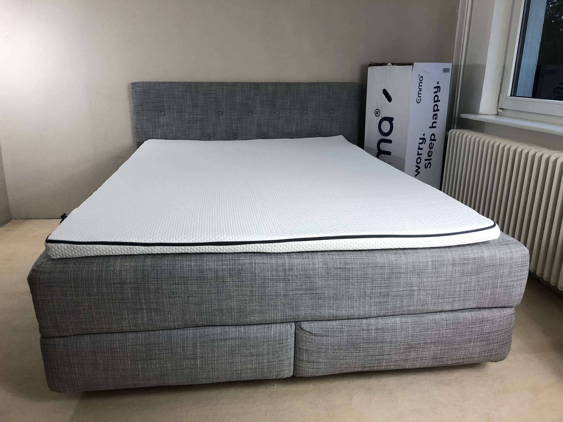 surmatelas reversible emma