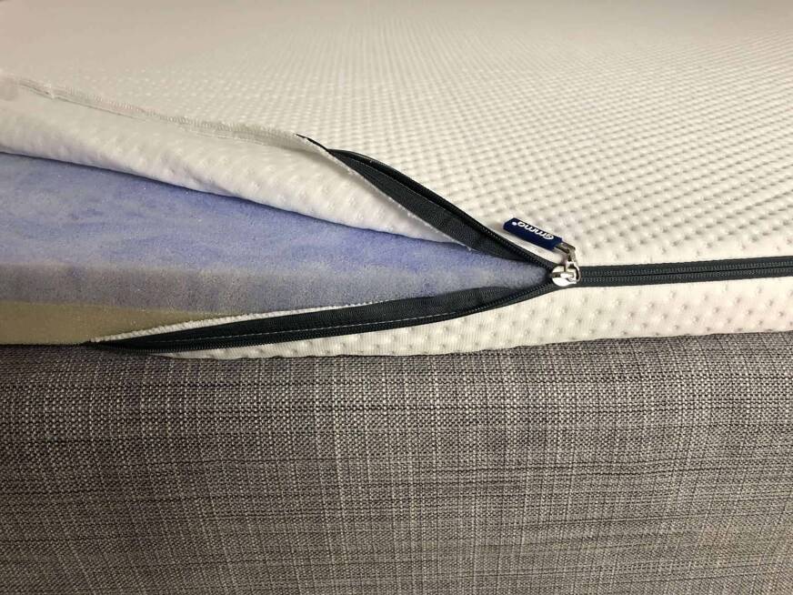 zip surmatelas reversible emma