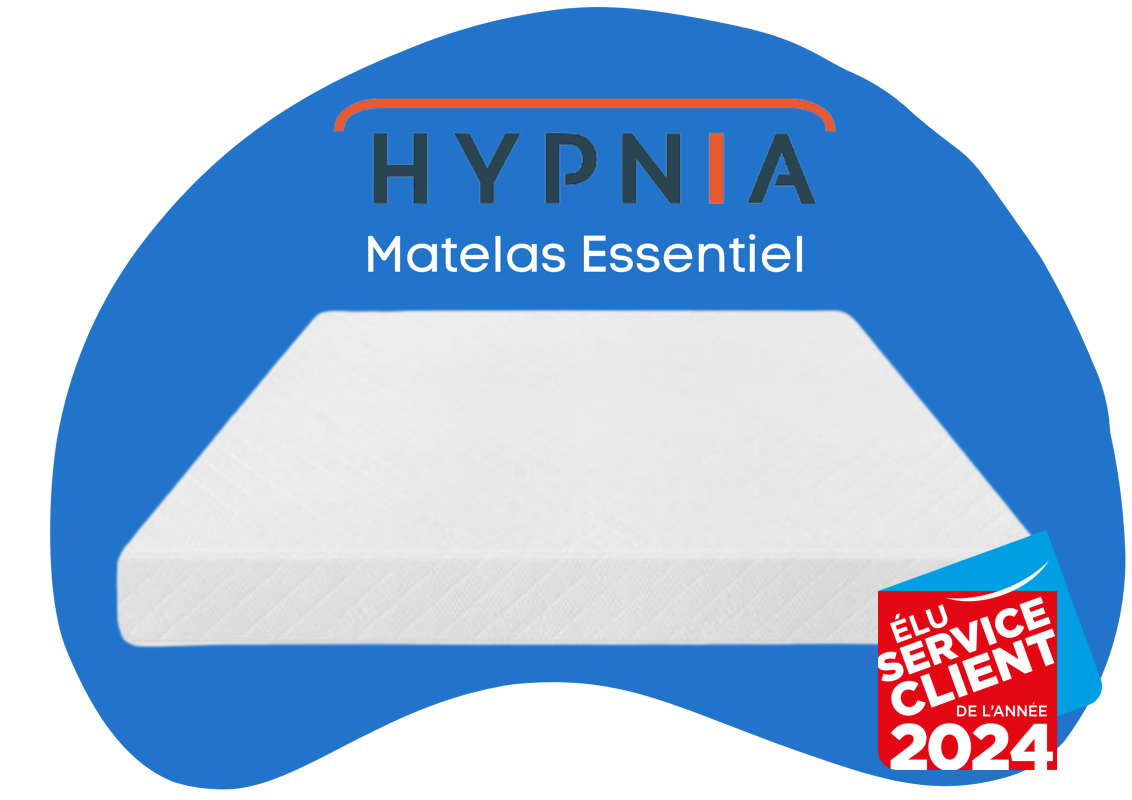 Hypnia - Matelas bien être suprême 140x190, Couette A/H 220, Protège matelas  140 x 190 cm - Hypnia