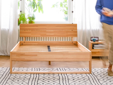 lit sommier bois massif ava kipli