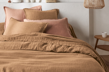 © La Redoute Interieurs : Housse de couette en lin lavé, Linot