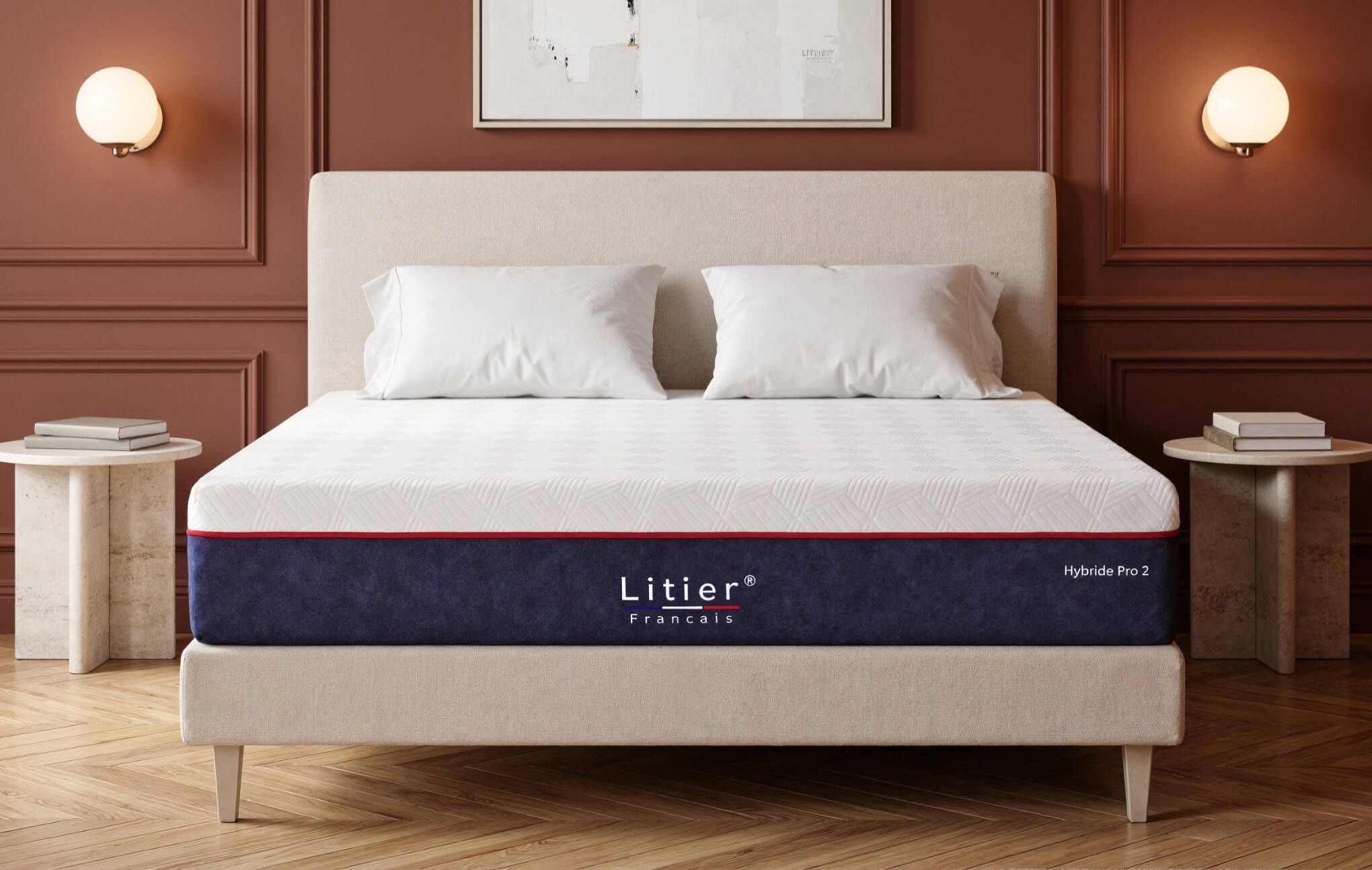 litier français Matelas Hybride Pro 2 Premium Fresh+