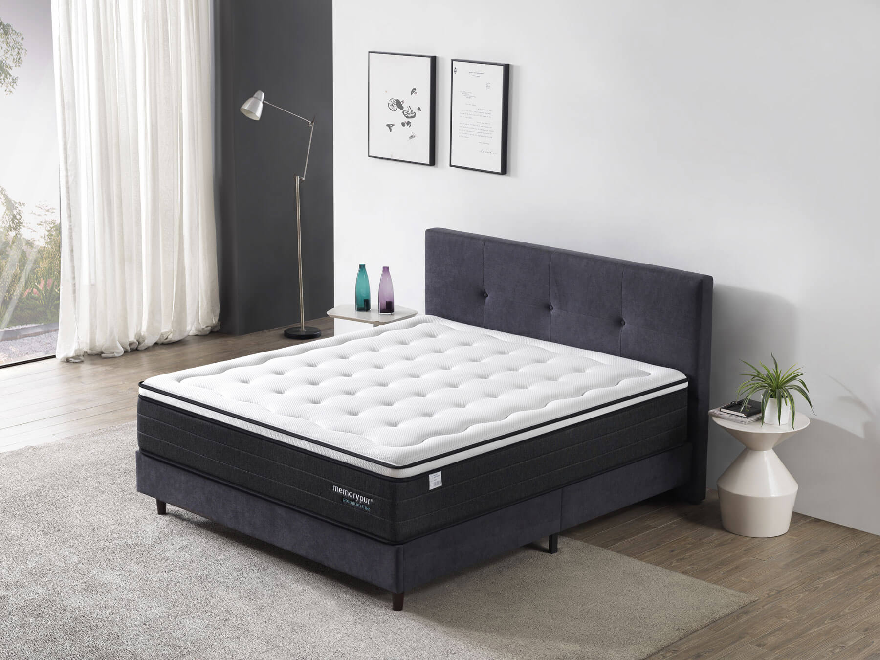 matelas hybride ressorts ensaches memoire de forme optimade memory pur