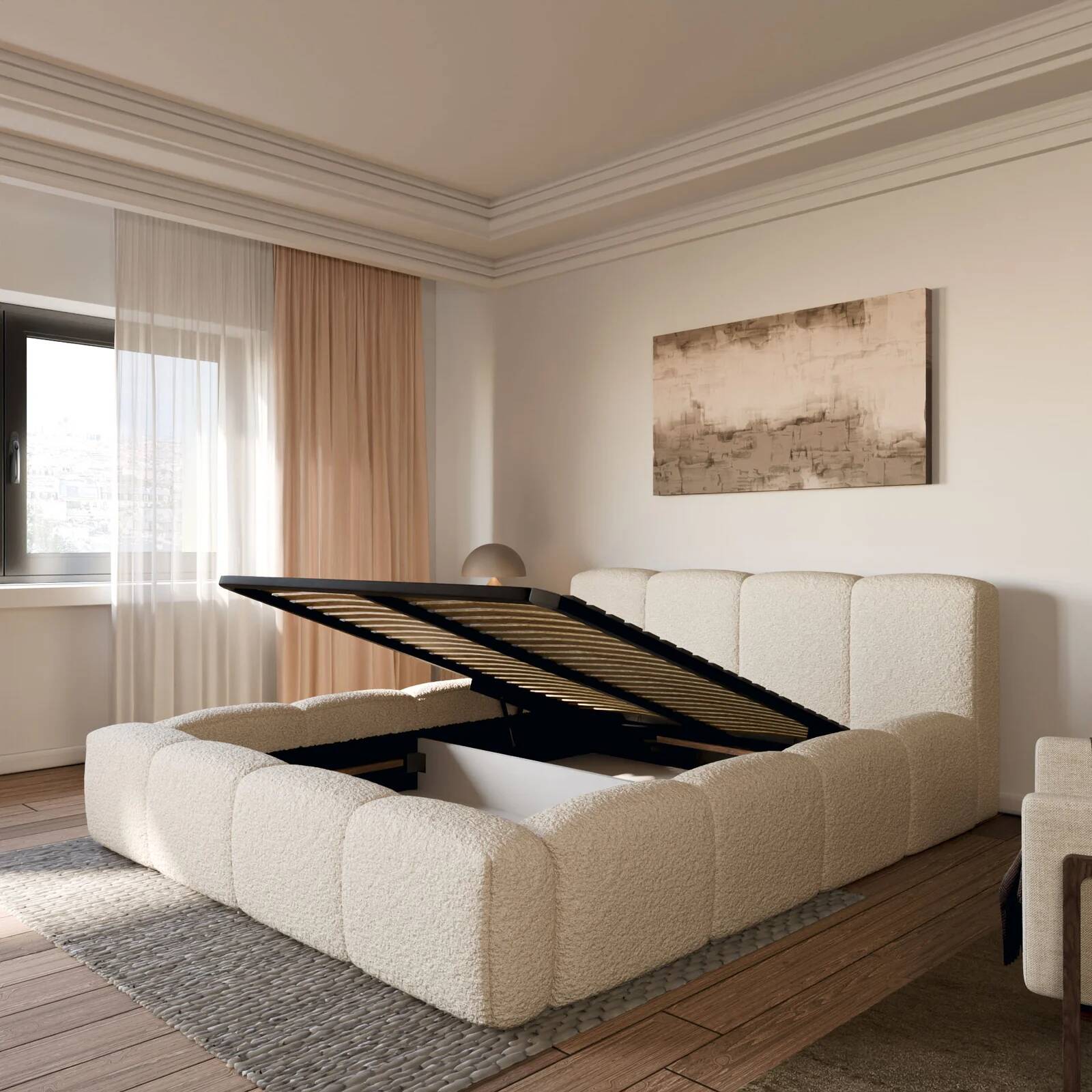 Morphea Bed Lit Coffre Equinox