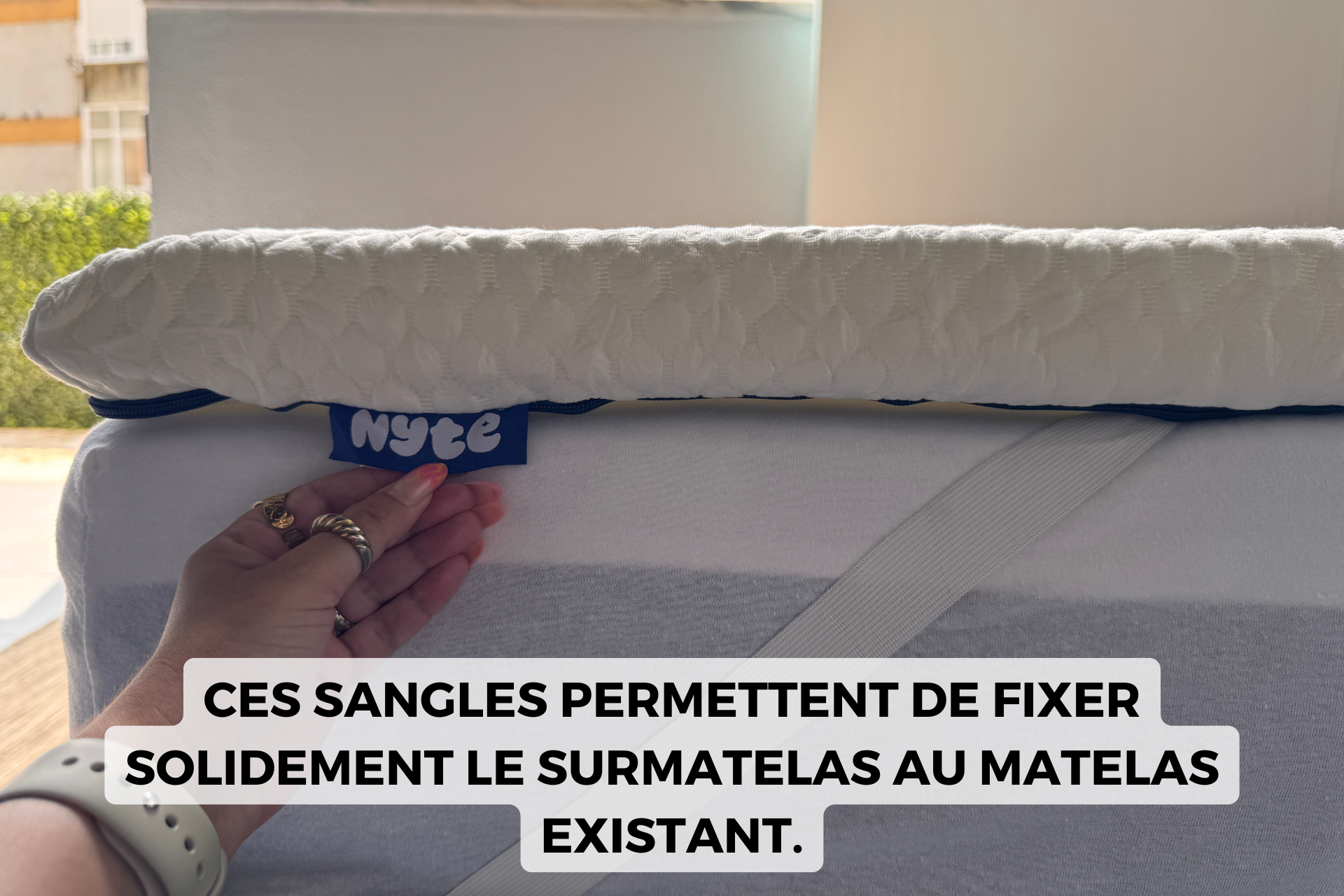 nyte surmatelas tonic sangles