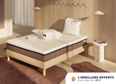 tediber pack lit matelas deux personnes